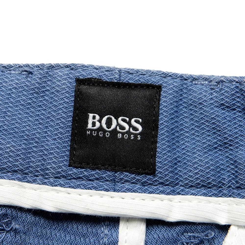 Hugo Boss Men's "Slice-Short" Blue Flat Front Shorts sz 28 30 32 34 36 38 40 R - Picture 3 of 4